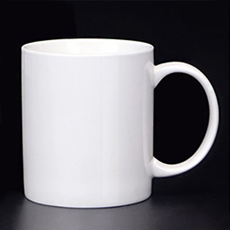 MS WGO Tea Cups Simple White Ceramic Tea Cup Household Water Cup