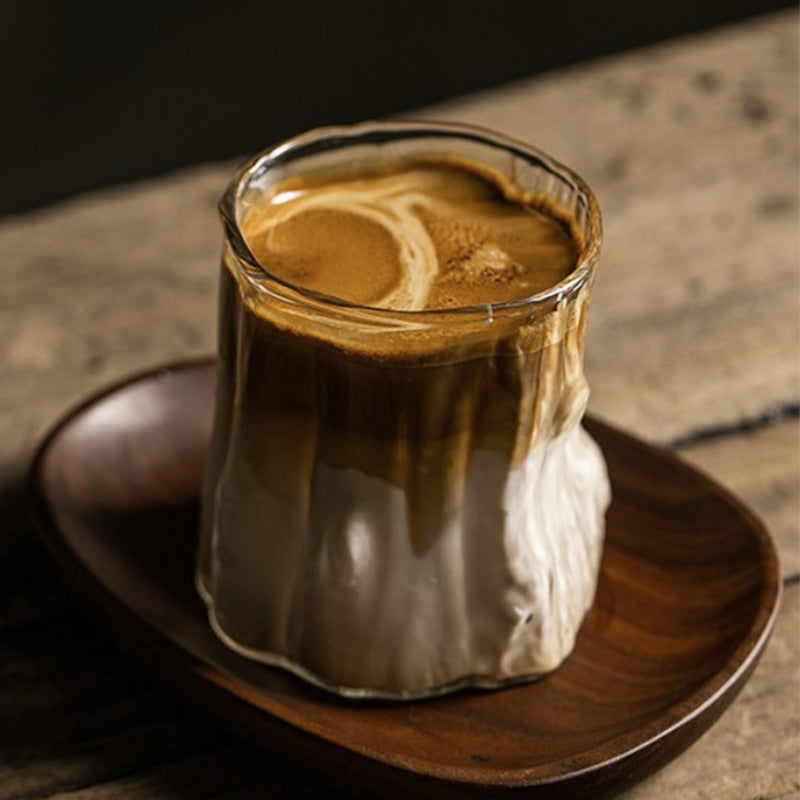 MS WGO Coffee Cups Transparent Heat-resistant Milk Coffee Cup