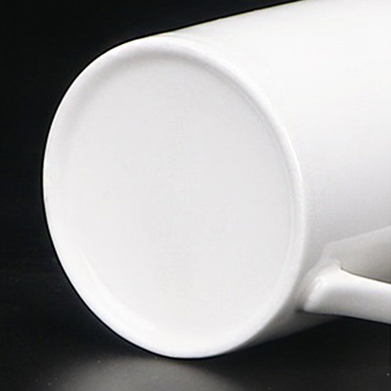 MS WGO Tea Cups Simple White Ceramic Tea Cup Household Water Cup