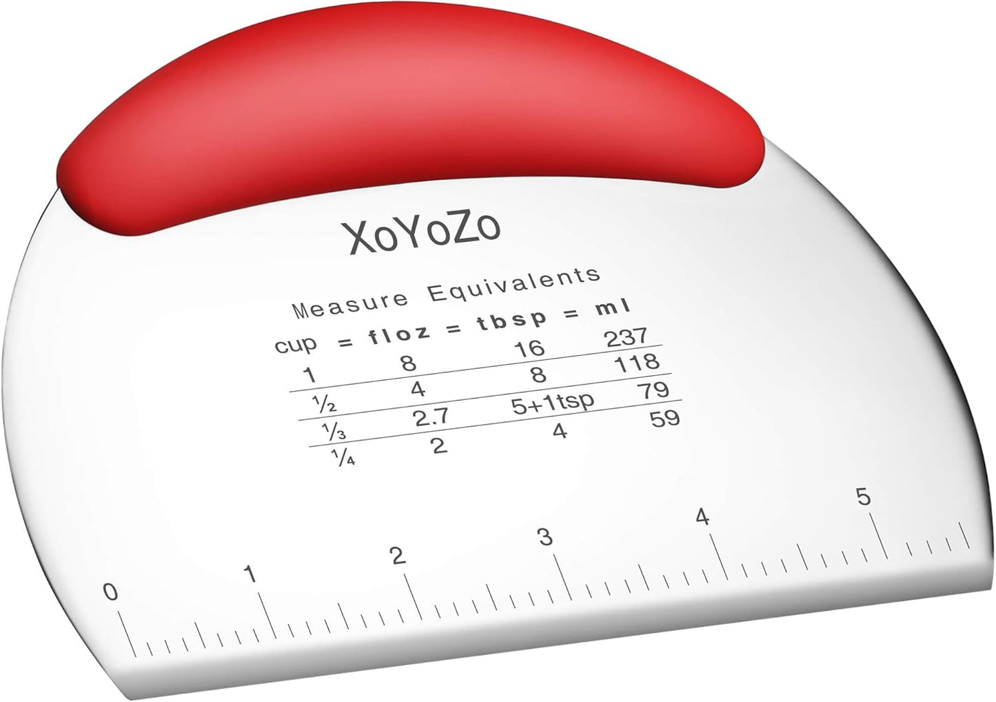 MS WGO 1 pcs Dough Pastry Scraper Chopper/Stainless Steel Dough Scraper Cutter with Ergonomic Rubber Non-Slip Grip/Dough Scraper Cutter/Pro Pastry Pizza Cutter Chopper(Red)