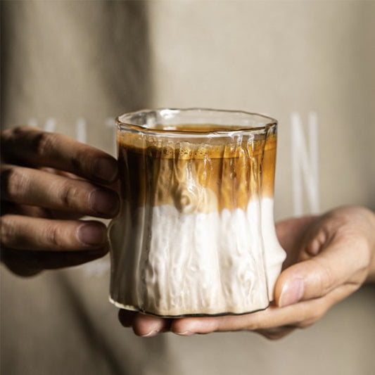 MS WGO Coffee Cups Transparent Heat-resistant Milk Coffee Cup