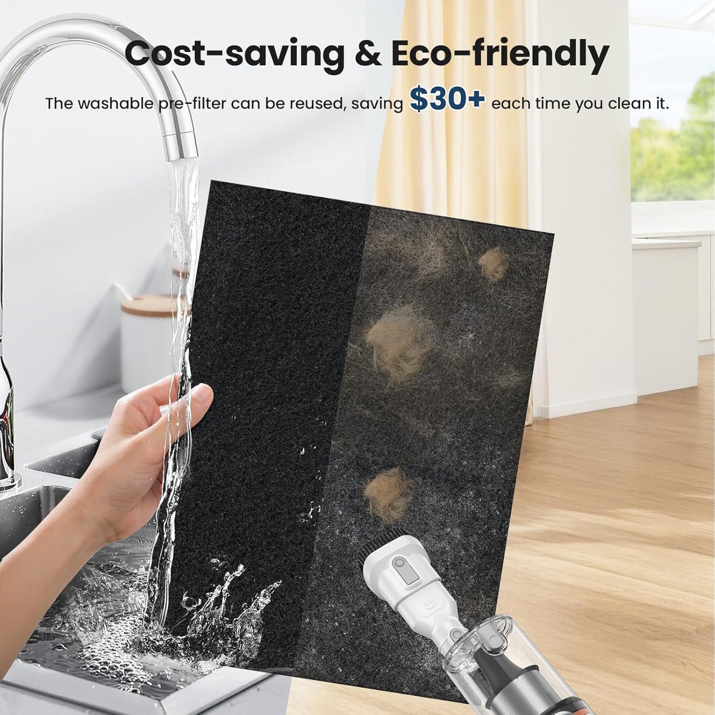 MS WG0 Air Purifiers for Home Large Room up to 3000sq.ft,Double-Sided Air Purifier with Washable Filter