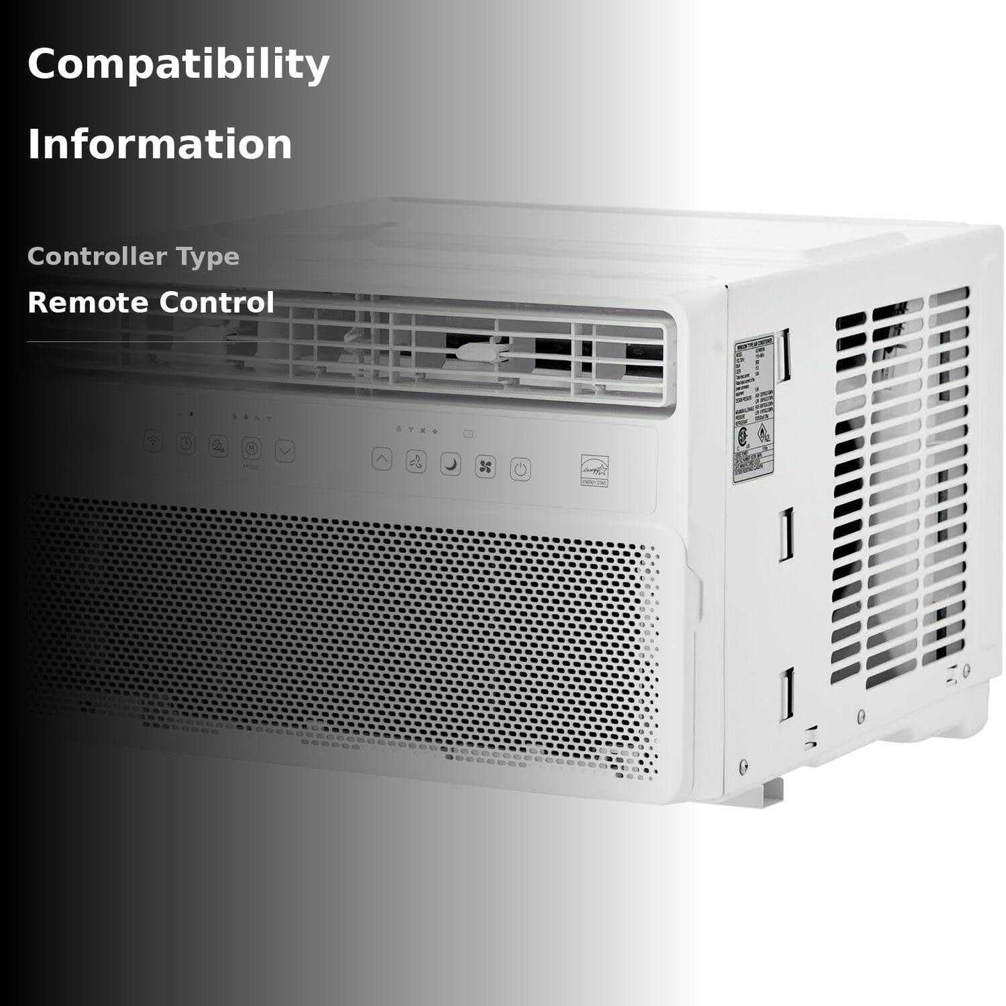MS WGO Window Mounted Inverter Air Conditioner, High Efficiency Operation and Remote, Window AC Unit for Apartment, Living Room, Bathroom, Small/Medium Rooms up to 350-Sq. Ft.